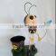 Metal animal ant flower pot garden decoration