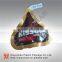 Food packaging aluminum plastic bags, food grade Special shape m chocolate bag, chocolate bar packaigng bag