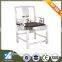 Stainless steel handrails hotel lobby chairs