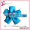 Wholesale fashion jewelry ribbon flower hair clip,bear decoration flower hair clip for girls