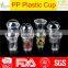Plastic Disposable Cups Glass/plastic Cup With Silver Rim/250ml Plastic Cup With Handle