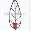 LC-77655 Promotion wrought iron metal leaves tealight holder wall sconce