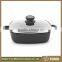 With Glass Lid Die Cast Aluminium Square cast iron fry pan with handle