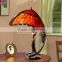 S9008-S Bronze sculpture tiffany style lamp table lighting gift art deco stained glass accent lamp wholesale china handcraft