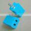 hot sale CE RoHS dual USB wall charger 5V 2.1A with LED