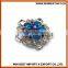 Wholesale china wedding flower brooch, bulk rhinestone brooches,wedding peacock brooch