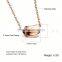 2016 New Product Rose Gold Bead Fancy Necklace Sets