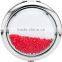 New trendy ladies mini round metal cosmetic mirror/makeup mirror/pocket mirror with logo