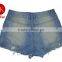 2016 spring summer in Europe America shorts section of cultivating wild hot shorts ,girls big hole in jeans shorts femal