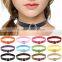 Hot Sexy Women Bijouterie Collar Punk Round Chain Goth Choker Harajuku Vintage PU Leather Neck Collar Maxi Necklaces Jewelry