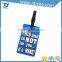 wholease custom bulk plastic soft pvc rubber id card holder loop strap shape travel hotel hang luggage tag