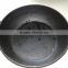 cast iron cook wok with metal lid
