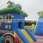 2015 yh-FC105 new design 0.55mm pvc giant inflatable crocodile trampoline