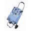 Folding grocery cart with bag,Canvas grocery cart,2016 hot-sale shopping grocery cart