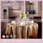 LinenPro China Supplier Red Oriental Tablecloth Decorative 120 Round Table Cloth