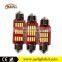 2016 top sell canbus no free 12V 24V festoon bulb led dome light 3014 12 smd vision auto lamp