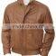 Mens Tan Cognac Leather Flying Jacket