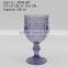 press glass drinkingware/goblet, Hiball, DOF, dessert bowl,Champagne flute in lilac color with Jewery patern