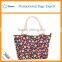 Custom flowers promotional canvas tote shopping cotton canvas bag