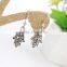 Palm Drop Dangle Earring Unique Design Statement Earring