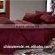 Wine red color 100% cotton material high quality bedsheet