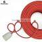 Factory Sale Popular Modern Colourful Textile Power Cord ,Light Red Fabric Power Cord Round