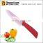 Santoku black mirror shining ceramic knife with ABS+TPR soft touch handle