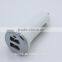 2 Port 2.1A dual electroplating usb car charger with led multiple For Android Mobile Phone Quick Charging iPhone 12v/24v