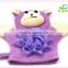 Frog shape Mommys Helper Kids Bath Mitt with Loofa Sponge Exfoliating Gloves