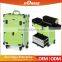 Professional Rolling Makeup Case 2 in1 Mutifunctional PVC Trolley Cosmetic Case With 360 Degree Wheel