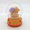 New product snow globe with blowing snow,snow globe music box