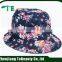 Fashion summer bucket hats and cap withflower printed