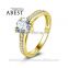 Classic 1.0 CT 10K Gold Yellow Rings Sona nscd Simulated Diamond Ring Jewelry Ring New Wedding Engagement Rings For Women Gift