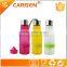 Custom logo sport plastic fruit infuser water bottle