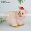 Resin peppa pig clock statue toy