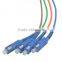 sc outdoor waterproof singlemode 4core 1.5m fiber optic pigtails/patch cables