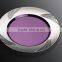 9"Plastic Disposable Dinner Plate With Silver Coated,Round Plate for party