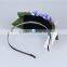 Stock bride design women purple Flower crown Hairband Wedding Headband Festival flower Hair Accessories