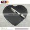 Heart shape natural slate stone cheese board