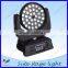 36pcs 10w quad led moving head rgbw wash light zoom