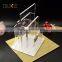 hot selling high quality transparent acrylic brochure display racks
