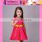 2016 cartoon printed Princess baby little queen dresses latest design baby little girls dresses