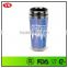 16 ounce FDA certificate plastic and stainless steel photo insert travel tumbler