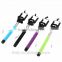 Wholesale hot new extendable selfie stick with bluetooth shutter button for iOS Android