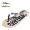 summer fashion beach flat print rubber men flip flops China
