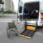 high quality WL-D wheelchair lift installed on van's rear door for disabled and elder