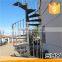 Antique exterior cast iron spiral staircase
