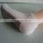 Haining GS custom black PVC anti-slip plain white polyester mesh women grip socks