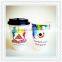 6-9oz hot sale single wall printed disposable coffee paper cups lid for paper coffee carton cup for hot drink