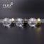 1 1/6 inch clear brass base brushed nickel crystal knobs